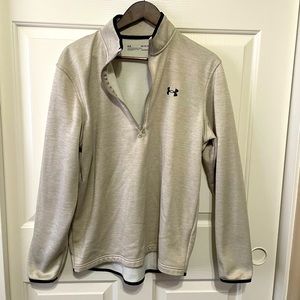 Under Armour Pull Over- Cream Color, size M.